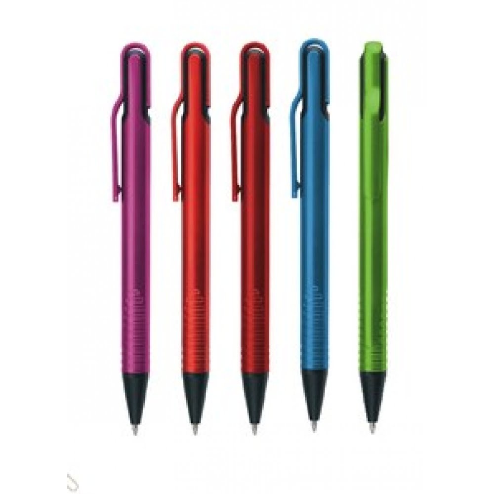 Στυλό πλαστικό με μεταλλιζέ χρώματα